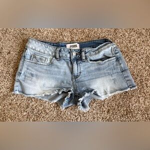 PINK Victoria’s Secret Custom Denim Shorts Sun Daisy Size 2